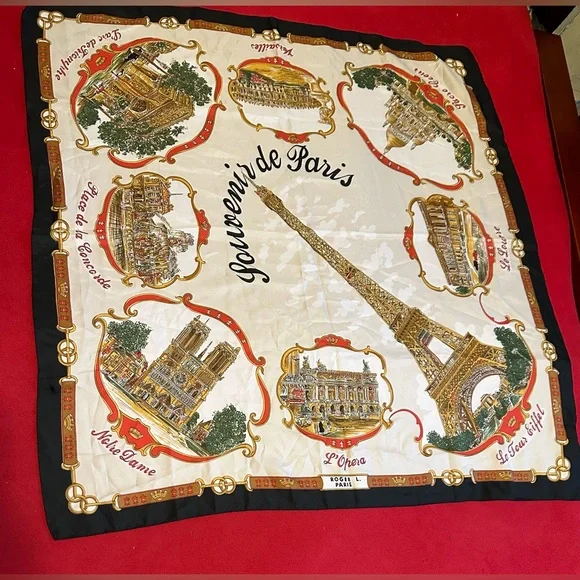 Souvenir de Paris Vintage Women Scarf